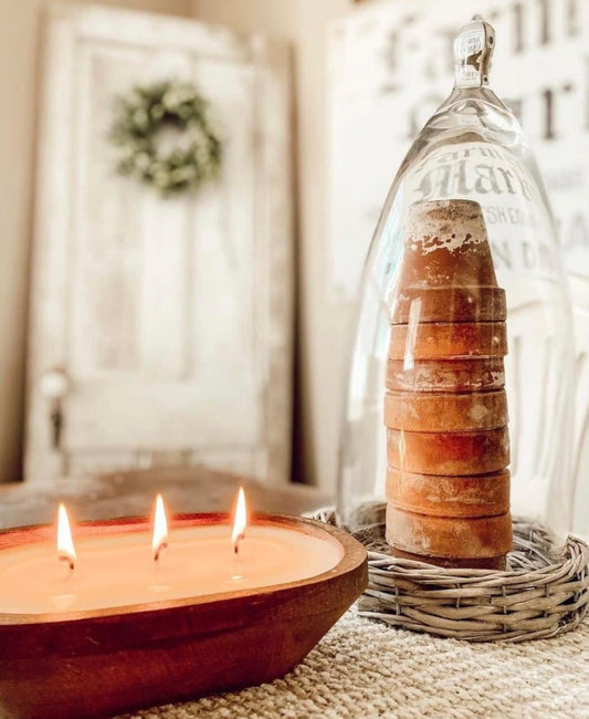 3-Wick Dough Bowl Candle