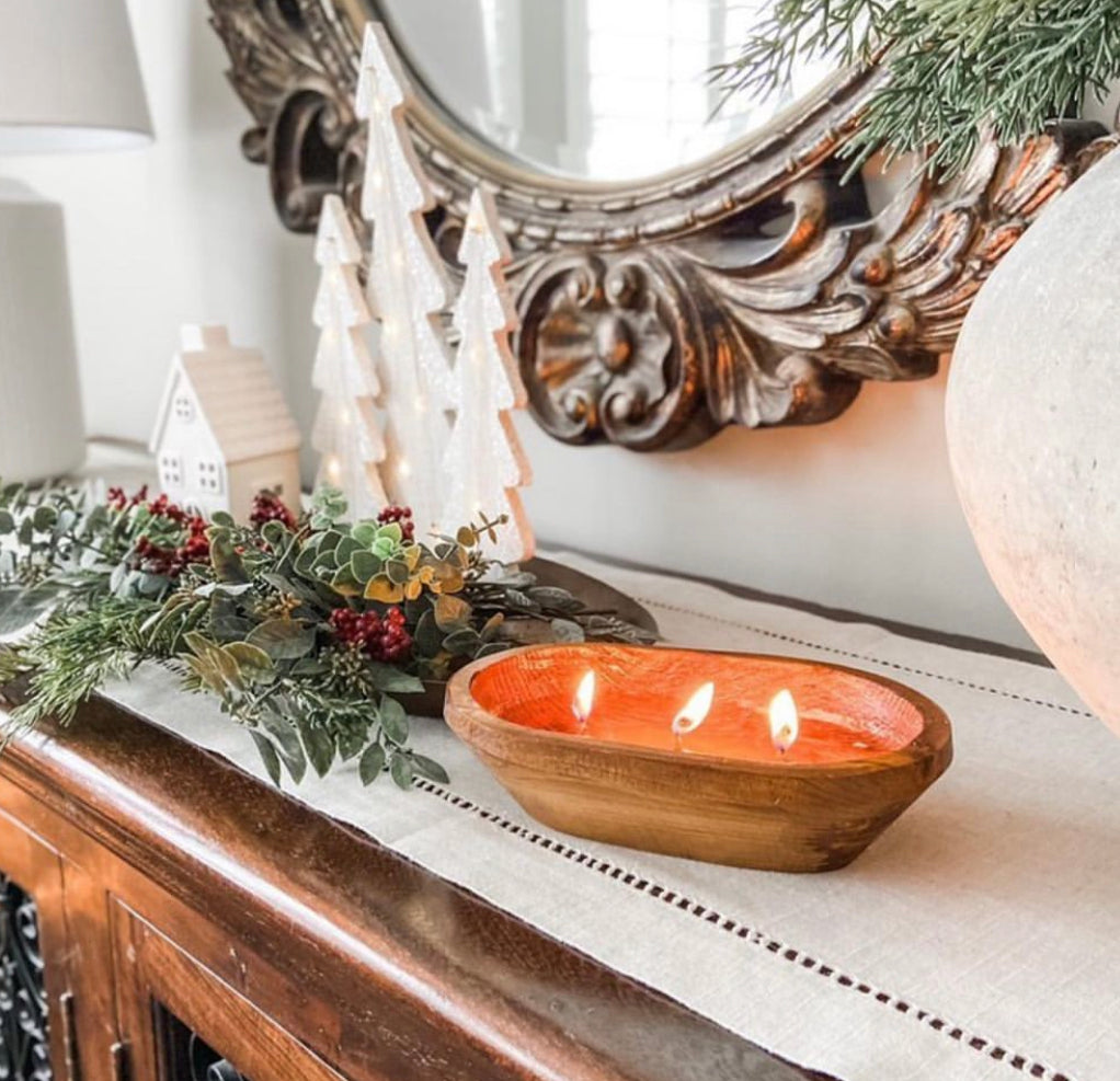 3-Wick Dough Bowl Candle